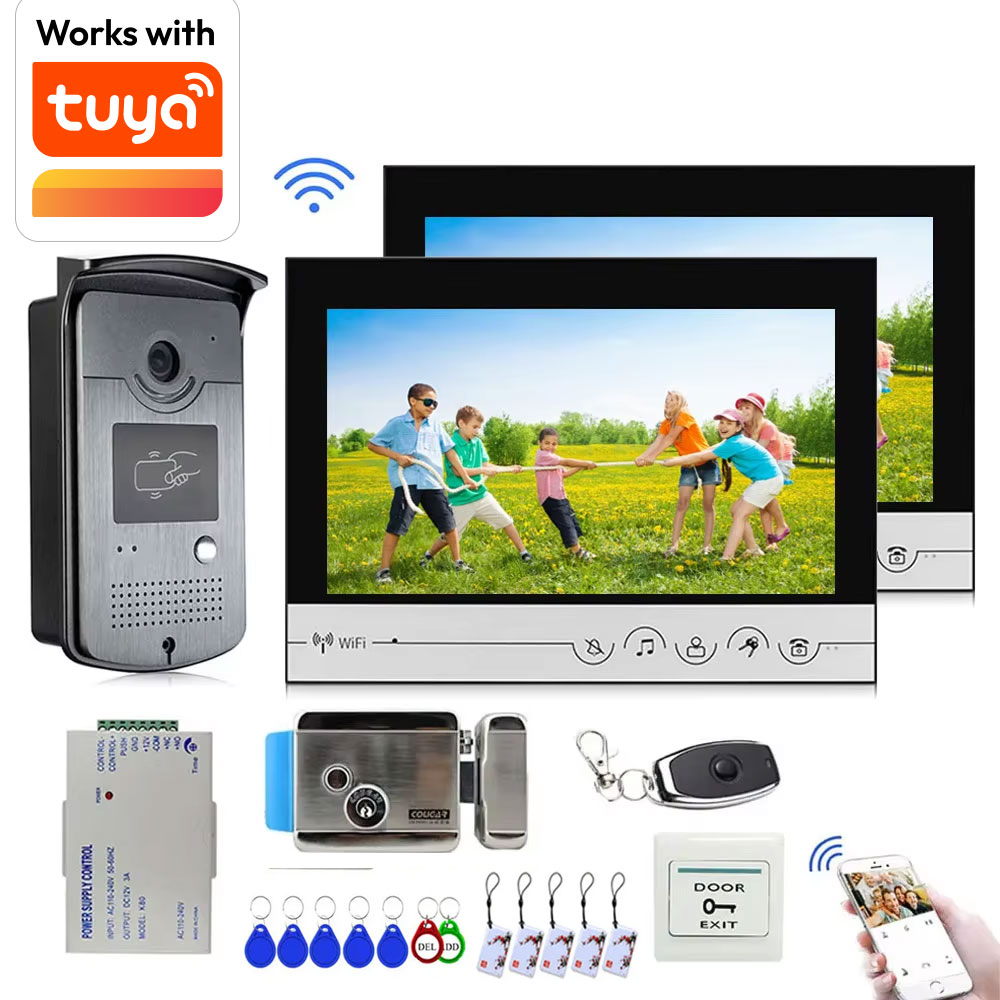Smart Doorbell Wired - Tuya 9 inch color wireless WiFi
