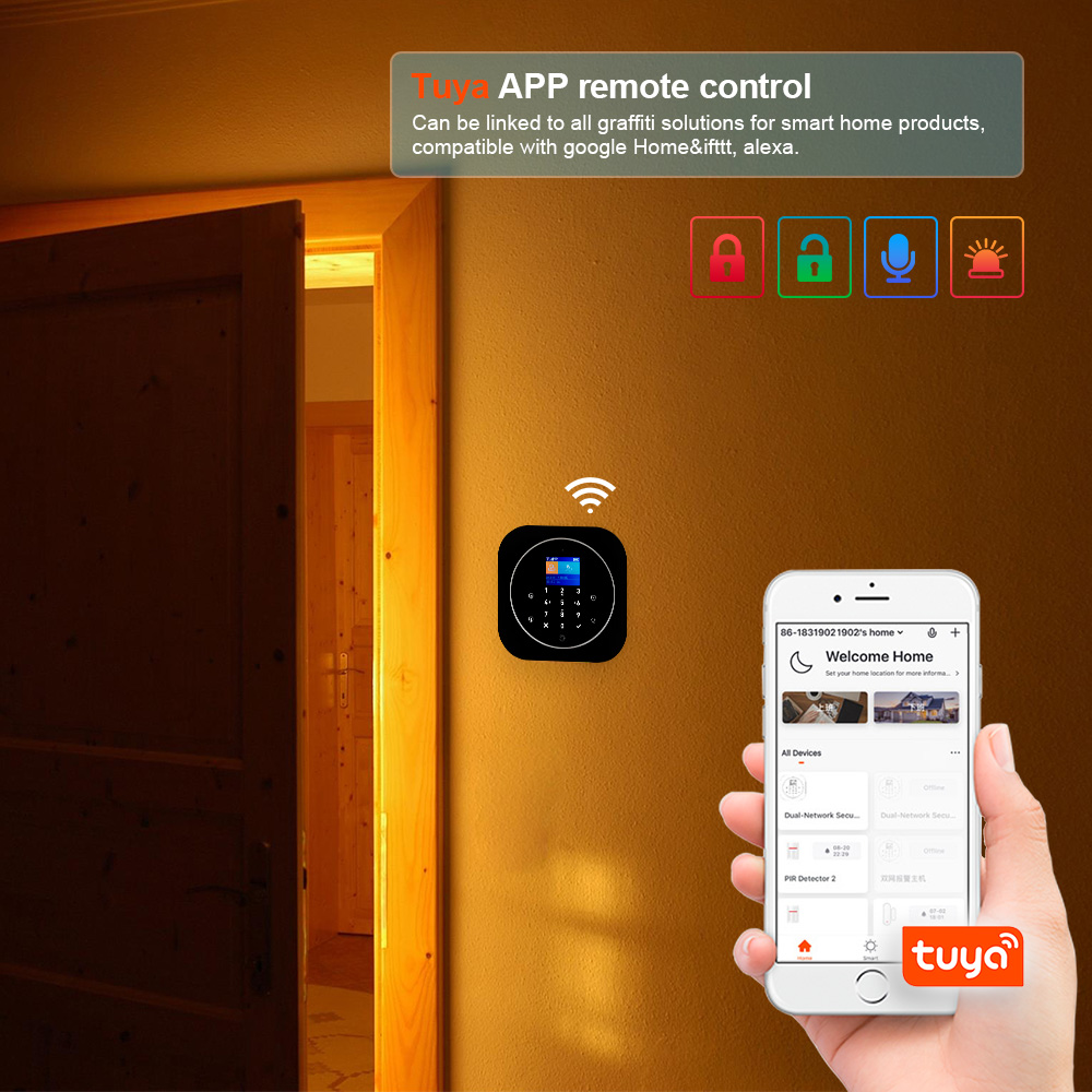 KERUI G12 2G Wifi Wireless Hom - Home Automation System Diy 评论和价格