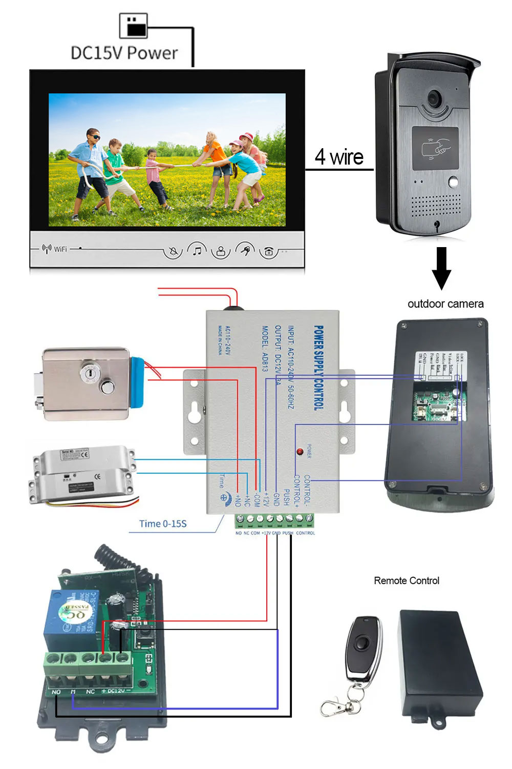 Tuya 9 inch color wireless WiF - Smart Doorbell Wired 评论和价格