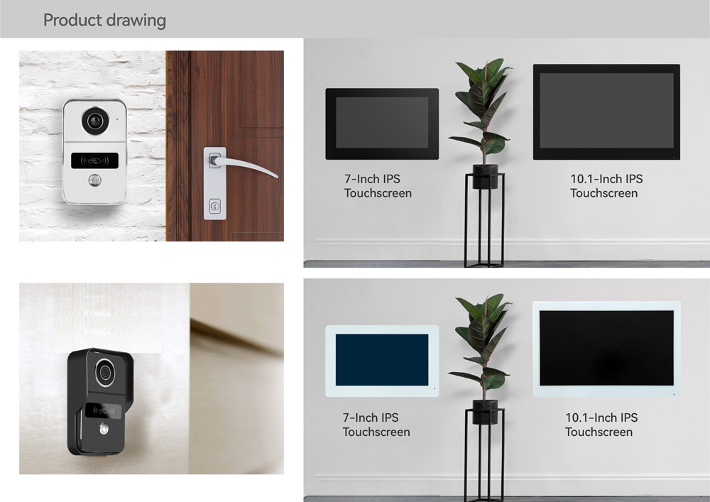 For add 1pcs LCD TUYA 2-wire 1 - Smart Doorbell Wired 评论和价格
