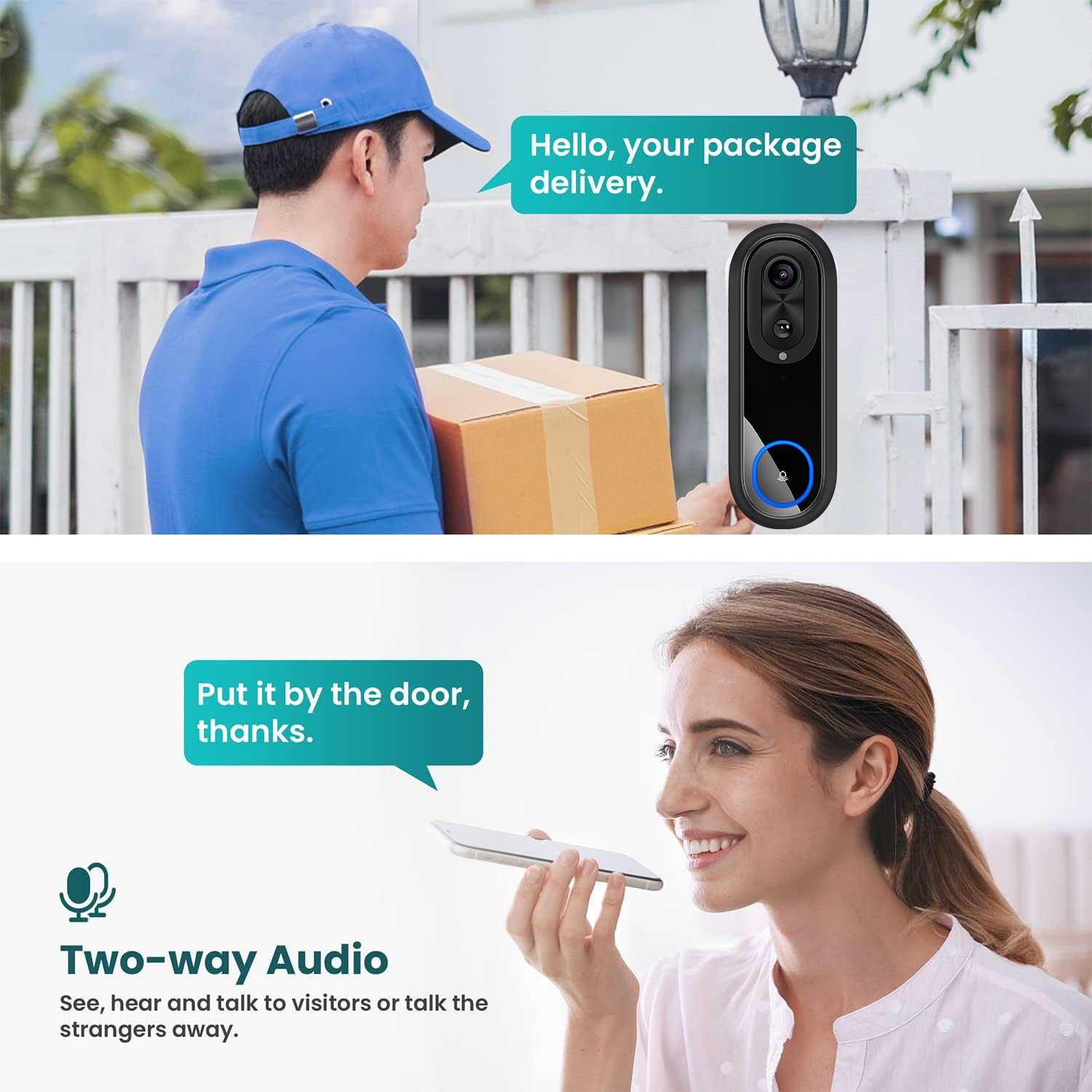 5G 2.4G WiFi Video Doorbell 10 - Smart Doorbell Wired 评论和价格