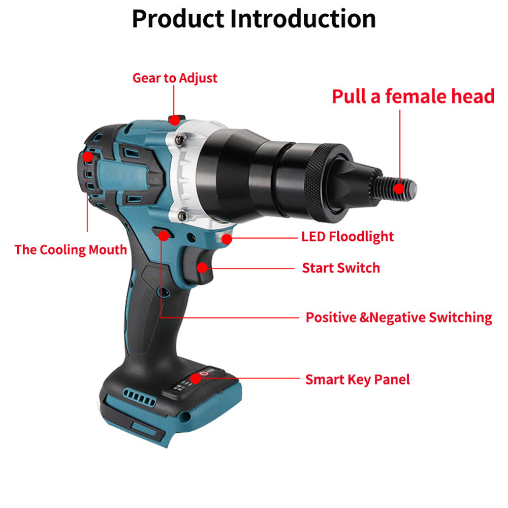 Electric Riveting Gun Brushles - Home Automation Diy 评论和价格