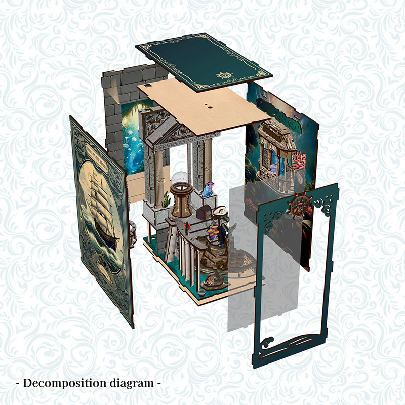 3D Wooden DIY Bookend Puzzle H - Smart Home Automation Diy 评论和价格