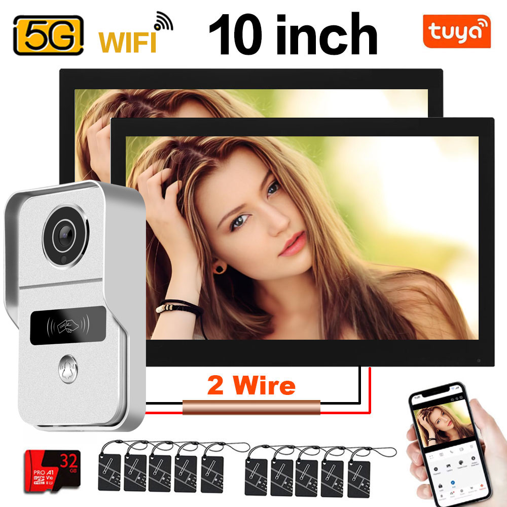 Tuya 1080P 5G Wifi 7/10 Inch 2 - Smart Doorbell Wired 评论和价格