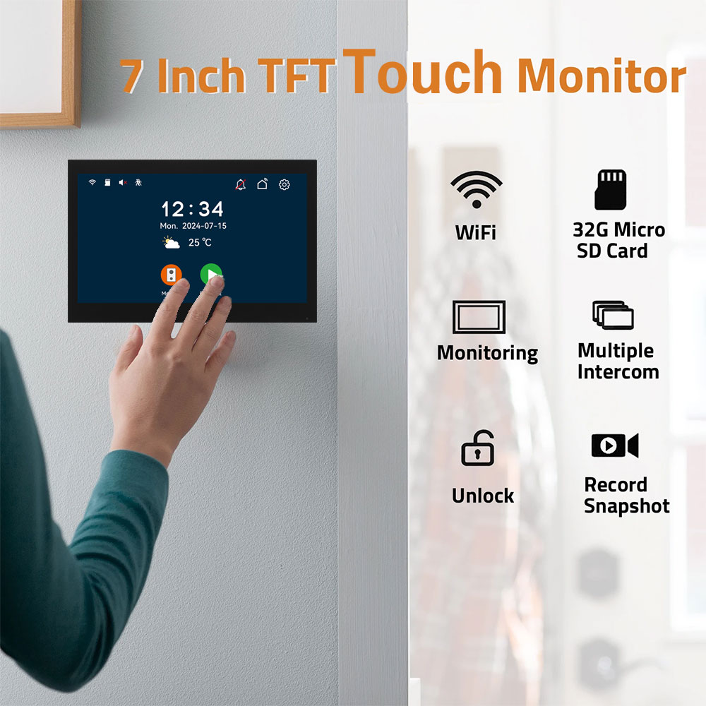 New 2 Wires Tuya Wifi Video In - Smart Doorbell Wired 评论和价格