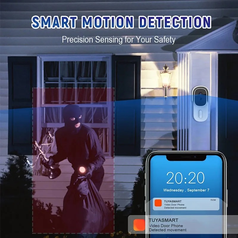 Wide View Tuya Smart Life APP  - Smart Doorbell Wired 评论和价格