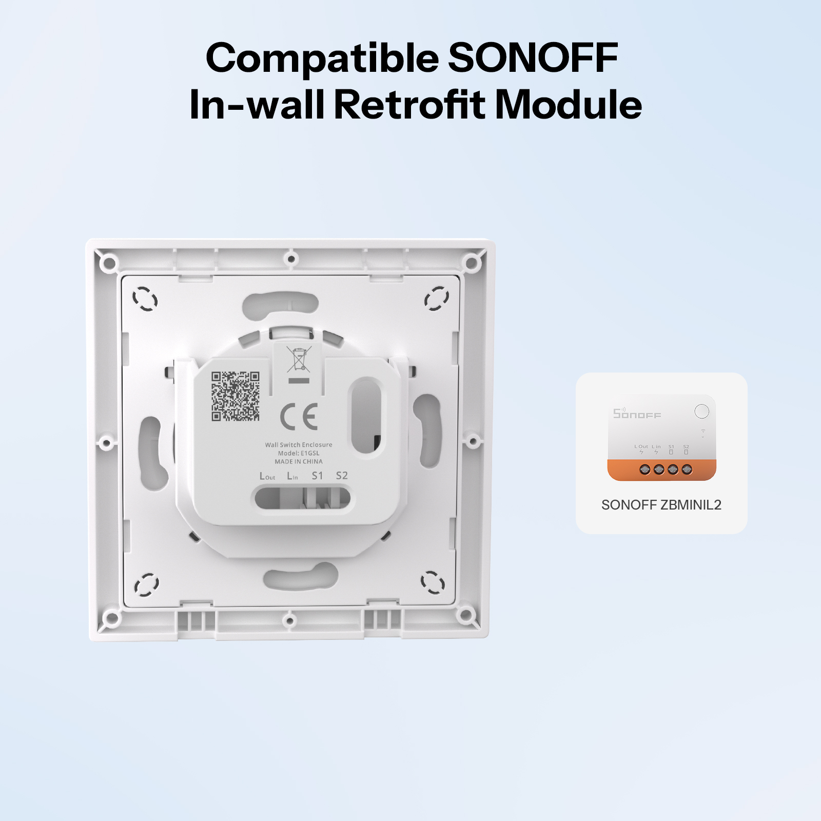 SONOFF E1GSL Wall Switch Enclo - Sonoff Basic Switch 评论和价格