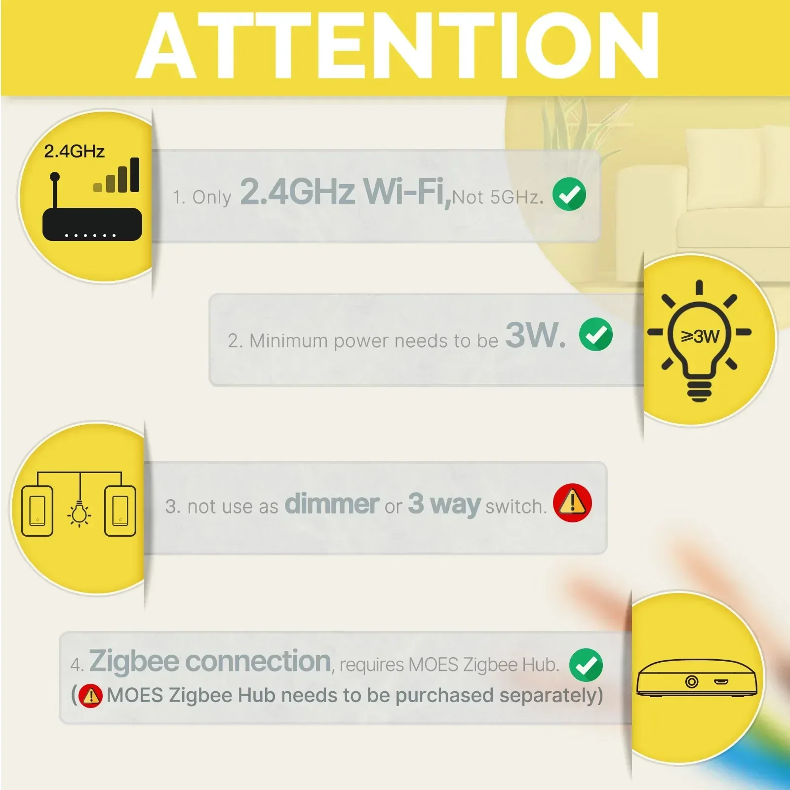 MOES Tuya ZigBee Smart Light S - Home Automation Diy 评论和价格