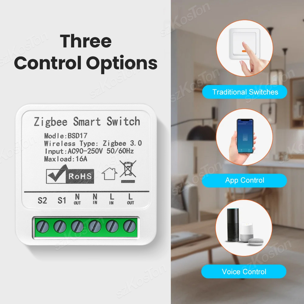 16A Tuya ZigBee Smart Switch M - Home Automation Diy 评论和价格